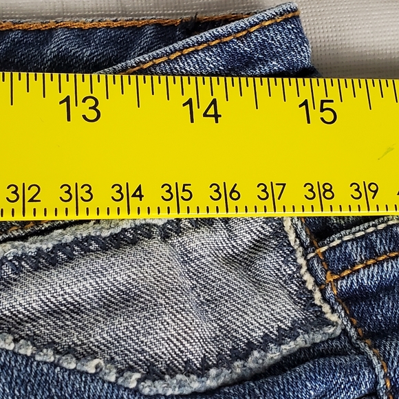 Aeropostale Bayla Skinny Jeans Womens 6 Reg Distressed Knee Patches 30x31 - Picture 10 of 10